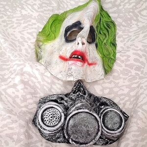 Batman The Dark Knight Joker and Gas Halloween Masks